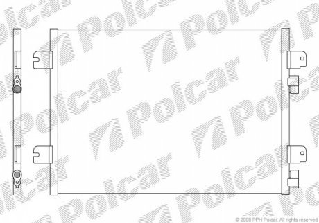Радиаторы кондиционера POLCAR 6070K82X (фото 1)
