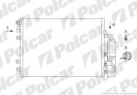 Радиаторы кондиционера POLCAR 6061K81X