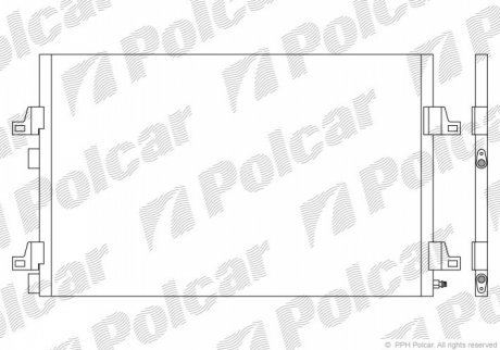Радиаторы кондиционера POLCAR 6052K8C1