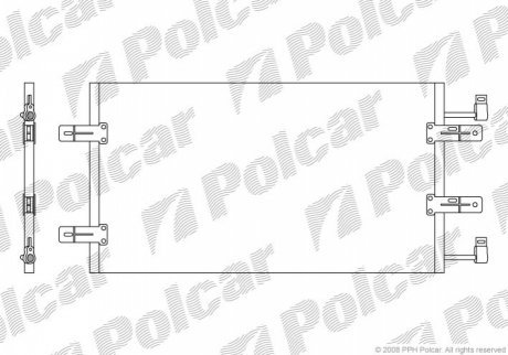 Радиаторы кондиционера POLCAR 6026K82X (фото 1)