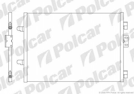 Радиаторы кондиционера POLCAR 6016K81X (фото 1)
