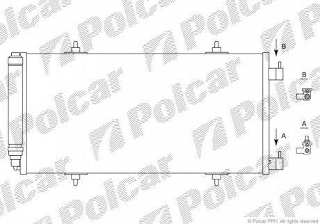 Радиаторы кондиционера POLCAR 5787K8C2 (фото 1)