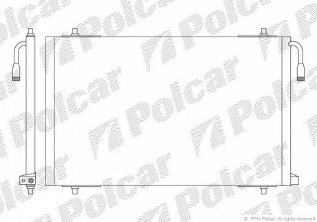 Радиаторы кондиционера POLCAR 5723K8C1 (фото 1)