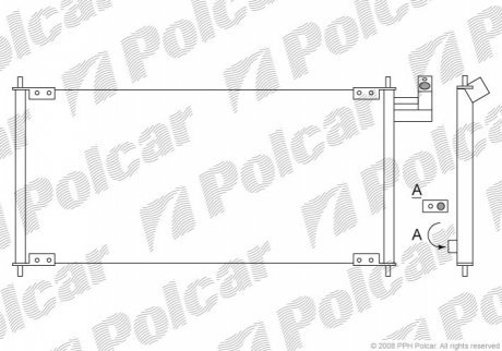 Радиаторы кондиционера POLCAR 4509K8C1 (фото 1)