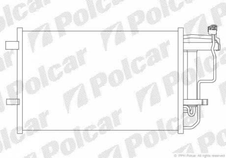 Радиаторы кондиционера POLCAR 4542K81K (фото 1)