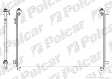 Радиаторы кондиционера POLCAR 4579K83K (фото 1)