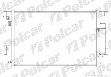 Радиаторы кондиционера POLCAR 5266K81K (фото 1)