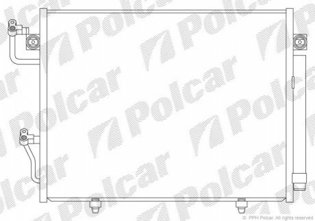 Радиаторы кондиционера POLCAR 5274K81K (фото 1)