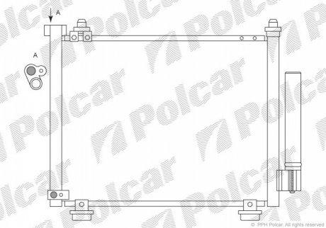 Радиаторы кондиционера POLCAR 5503K8C2 (фото 1)