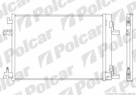Радиаторы кондиционера POLCAR 5511K81K (фото 1)