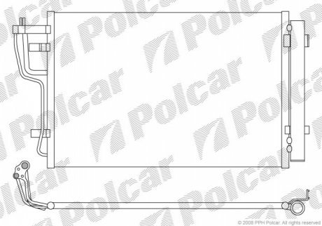 Радиаторы кондиционера POLCAR 4114K8C1 (фото 1)