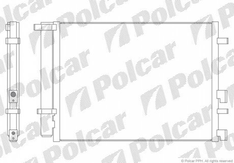 Радиаторы кондиционера POLCAR 4017K82K (фото 1)
