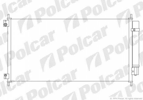 Радиаторы кондиционера POLCAR 3851K8C1 (фото 1)