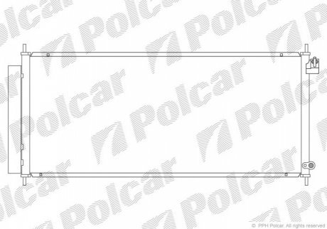 Радиаторы кондиционера POLCAR 3835K8C2 (фото 1)