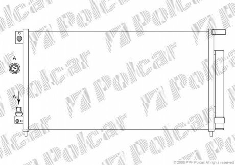 Радиаторы кондиционера POLCAR 3833K8C2 (фото 1)