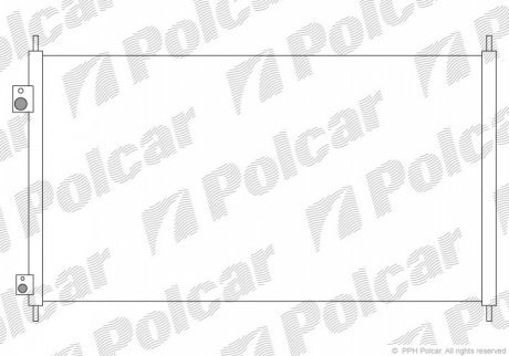 Радиаторы кондиционера POLCAR 3825K83K (фото 1)