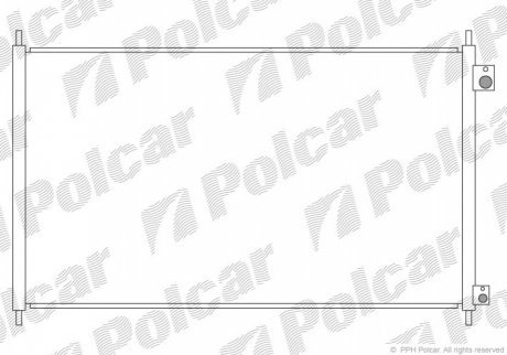 Радиаторы кондиционера POLCAR 3818K85K (фото 1)