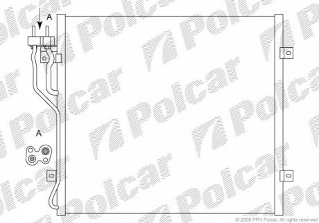 Радиаторы кондиционера POLCAR 3410K8C1 (фото 1)