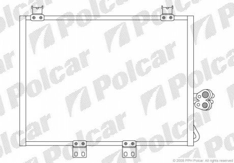 Радиаторы кондиционера POLCAR 3400K8C2