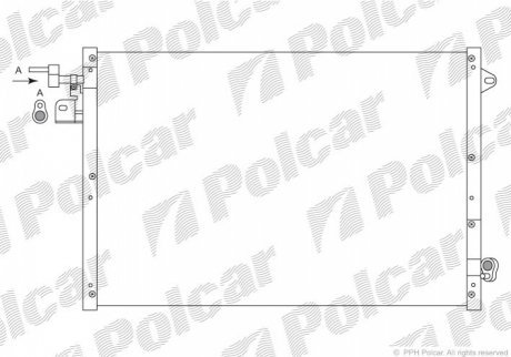 Радиаторы кондиционера POLCAR 3253K8C1 (фото 1)