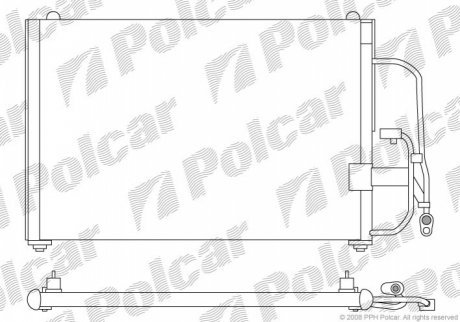 Радиаторы кондиционера POLCAR 2912K8C1 (фото 1)