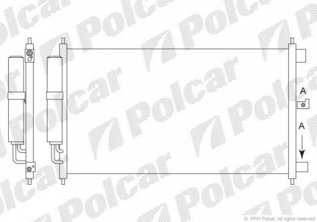 Радиаторы кондиционера POLCAR 2787K81K (фото 1)