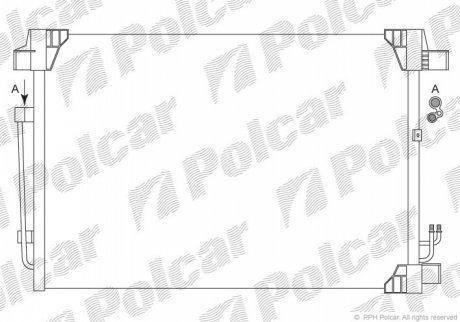 Радиаторы кондиционера POLCAR 2749K8C1
