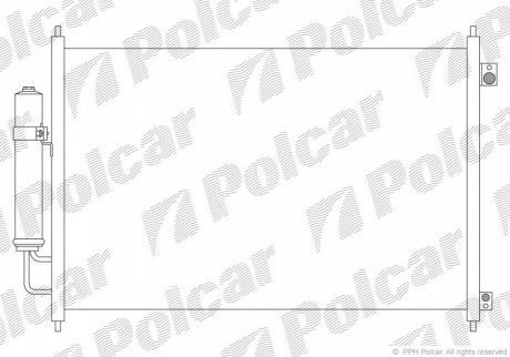 Радиаторы кондиционера POLCAR 2747K81K (фото 1)
