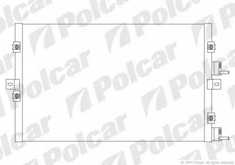 Радиаторы кондиционера POLCAR 2450K8C3