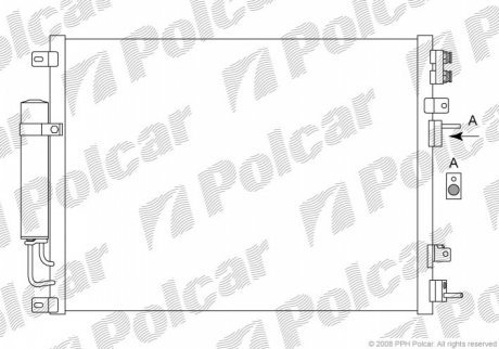 Радиаторы кондиционера POLCAR 2431K8C1