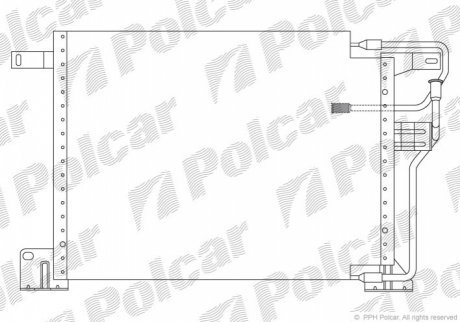 Радиаторы кондиционера POLCAR 2405K8B3 (фото 1)