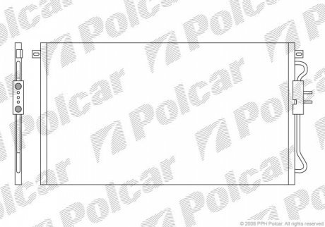 Радиаторы кондиционера POLCAR 2401K8C4 (фото 1)