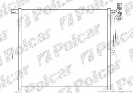 Радиаторы кондиционера POLCAR 2055K8C1 (фото 1)