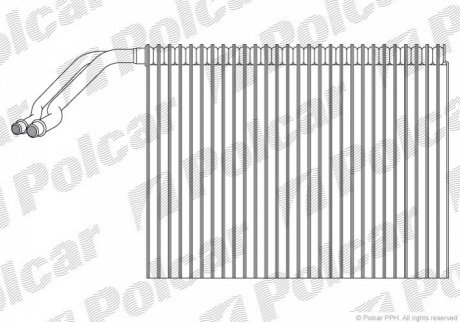 Испаритель кондиционера POLCAR 3430P81