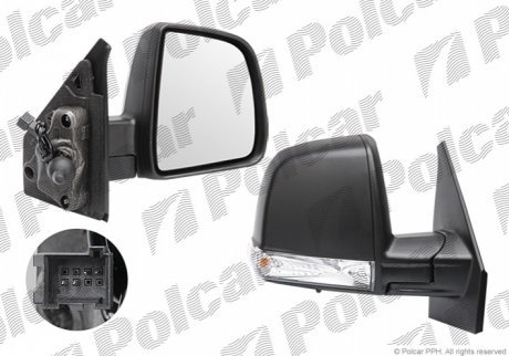 Зеркало внешнее правый POLCAR 55U1521M (фото 1)