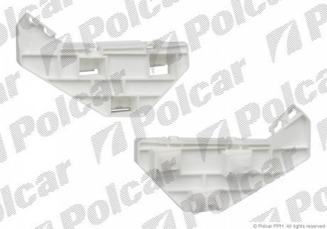 Кронштейн бампера лівий, HONDA CRV, 02- 387707-7 POLCAR 3877077