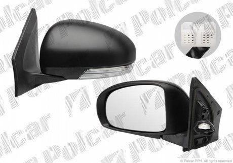 Зеркало внешнее левый POLCAR 8169514E