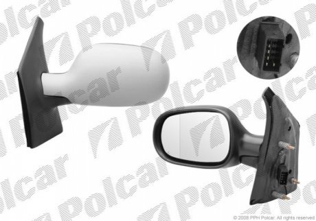 Зеркало внешнее левый POLCAR 6070514M (фото 1)