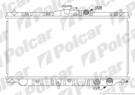 Радиаторы охлаждения POLCAR 381608-4 (фото 1)