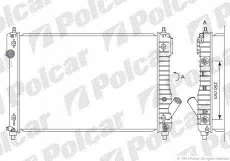 Радиаторы охлаждения POLCAR 251508-3 (фото 1)