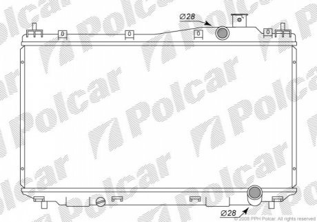 Радиаторы охлаждения POLCAR 382508-1 (фото 1)
