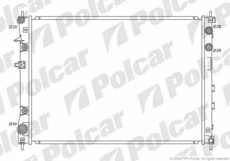 Радиаторы охлаждения POLCAR 7250081K (фото 1)