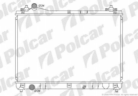 Радиаторы охлаждения POLCAR 7426081K (фото 1)