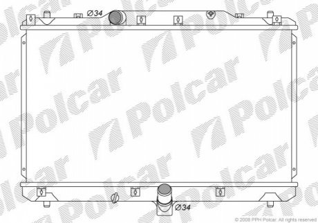 Радіатор охолодження POLCAR 7435084K