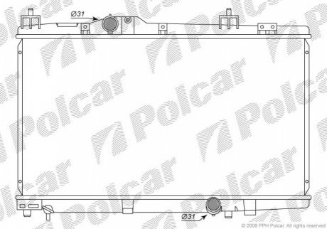 Радиаторы охлаждения POLCAR 8104081K (фото 1)