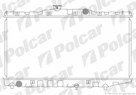 Радиаторы охлаждения POLCAR 810708-1 (фото 1)