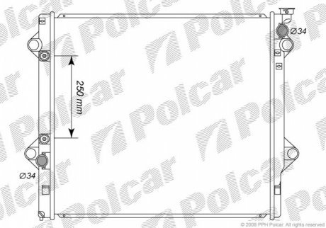 Радиаторы охлаждения POLCAR 8191082K (фото 1)