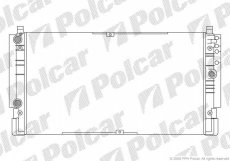 Радиаторы охлаждения POLCAR 956608A1 (фото 1)