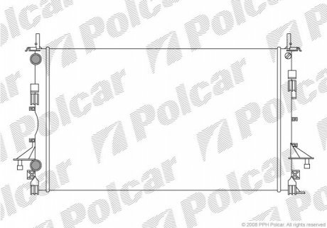 Радиаторы охлаждения POLCAR 603708A1 (фото 1)