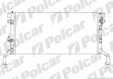 Радиаторы охлаждения POLCAR 603908-1 (фото 1)